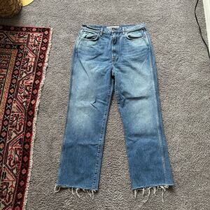 GRLFRND Sara Super High Rise Slim Straight Jeans